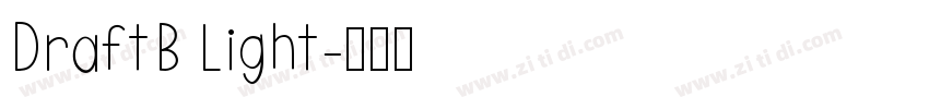 DraftB Light字体转换